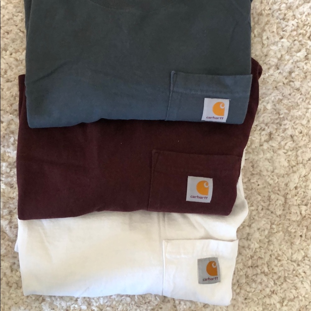 Three Carhartt tees